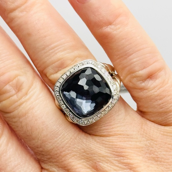 David Yurman Albion 14mm Black Orchid Ring
With Diamonds - Picture 4 of 8